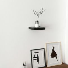 Minar Gizli Tutuculu Duvar Rafı 23 cm - M.Siyah