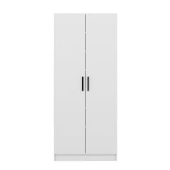 Minar Kale 210 Cm 2 Kapaklı 2B Raf Portmanto Beyaz
