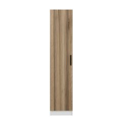 Minar Kale 210 Cm 1 Kapaklı 1B Raf Portmanto Beyaz Dore