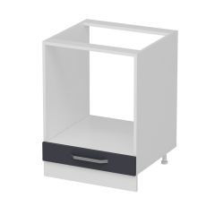 Minar Mutfak Alt Modül 1K 60Cm Ank Dolap Beyaz/Antrasit - A1