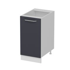 Minar Mutfak Alt Modül 1K1R 40Cm Dolap Beyaz/Antrasit - A1