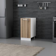 Minar Mutfak Alt Modül 1K1R 40Cm Dolap Beyaz/Dore - D1