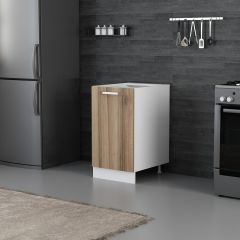 Minar Mutfak Alt Modül 1K1R 45Cm Dolap Beyaz/Dore - D1