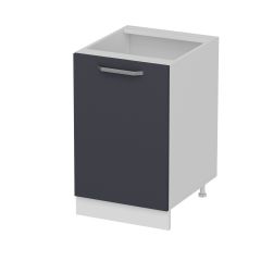 Minar Mutfak Alt Modül 1K1R 50Cm Dolap Beyaz/Antrasit - A1