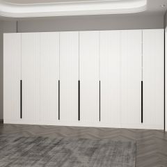 Minar Kale 210 Cm 8 Kapaklı 6B Raf Portmanto Byz Mbr Çizgili Byz