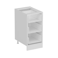Minar Mutfak Alt Modül 3Ç Nray 40Cm Dolap Beyaz/Antrasit - A1
