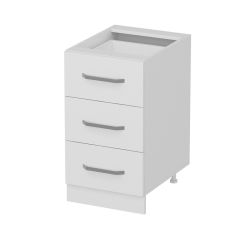 Minar Mutfak Alt Modül 3Ç Nray 45Cm Dolap Beyaz - B1