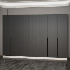 Minar Kale 210 Cm 7 Kapaklı 3B Raf Portmanto Byz Mbr Çizgili Ant