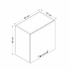 Minar Mutfak Üst Modül 1Dk 60Cm Asp Dolap Beyaz - B1