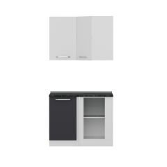 Minar 105Cm Köşe Mutfak Dolabı - Beyaz/Antrasit K105-A1