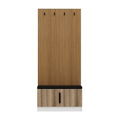 Minar Kale Dekor Panel Ayakkabılık Minderli Beyaz Dore Plus
