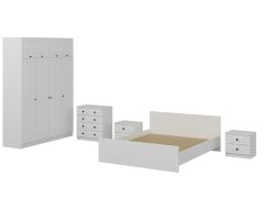 Kale Yatak Odası Set 74 Beyaz Mebran
