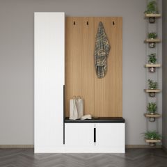 Minar Kale Dekor Panel Ayakkabılık Minderli Byz Mbr Çizgili Byz
