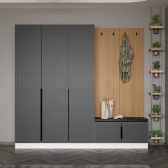 Kale Dekor Panel 3 K 1B Raf Portmanto+Ayk Mind Byz Mbr Çizg Ant