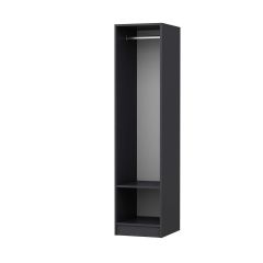 Minar Kale 1 Kapaklı Dolap Antrasit - Füme Cam
