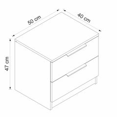 Minar Kale Plus Komodin 2 Çek-Dore