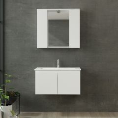 Nika Banyo Dolabı 85Cm As2K+2K1A+Etj Beyaz