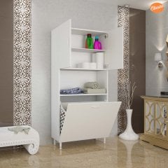 MODİLAYN ARD-141 KİRLİ ÇAMAŞIR DOLABI BANYO KİRLİ ÇAMAŞIR SEPETİ BANYO DOLABI