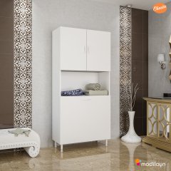 MODİLAYN ARD-141 KİRLİ ÇAMAŞIR DOLABI BANYO KİRLİ ÇAMAŞIR SEPETİ BANYO DOLABI