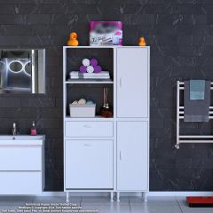 Modilayn Kirli Çamaşır Dolabı Banyo Dolabı Çok Amaçlı Dolap