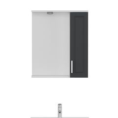 Minar Banyo Dolabı Üst 65Cm 1K1A Beyaz