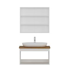 Minar Banyo Dolabı 85Cm As2K+2K2A+Tzg Beyaz