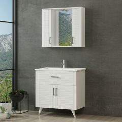 Vera Banyo Dolabı 85Cm Ay2K1Ç+2K1A+Etj Beyaz