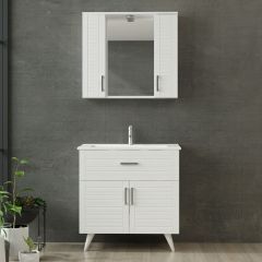 Vera Banyo Dolabı 85Cm Ay2K1Ç+2K1A+Etj Beyaz