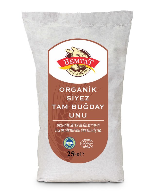 Bemtat Organik Siyez Tam Buğday Unu 25 Kg ( Organic Eınkorn Whole Wheat Flour )