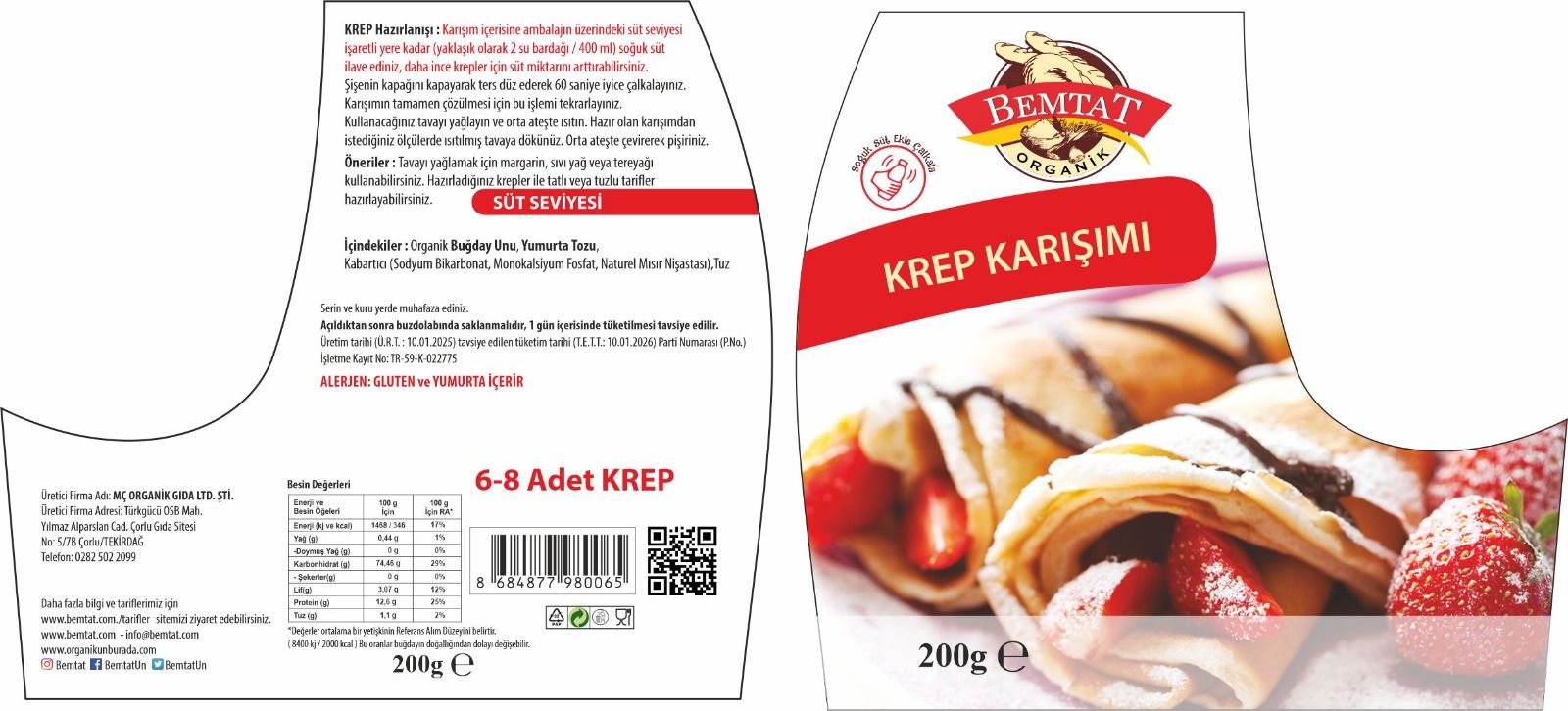 Bemtat  Krep Karışımı 200g