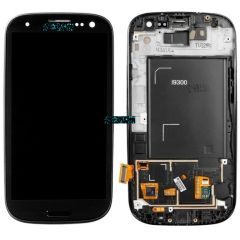 Samsung Galaxy S3 GT-I9300 Lcd Ekran Dokunmatik Çıtalı Siyah