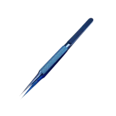 Titanyum Alaşımlı Düz Uç Entegre Cımbızı 0.15mm Mavi Renk