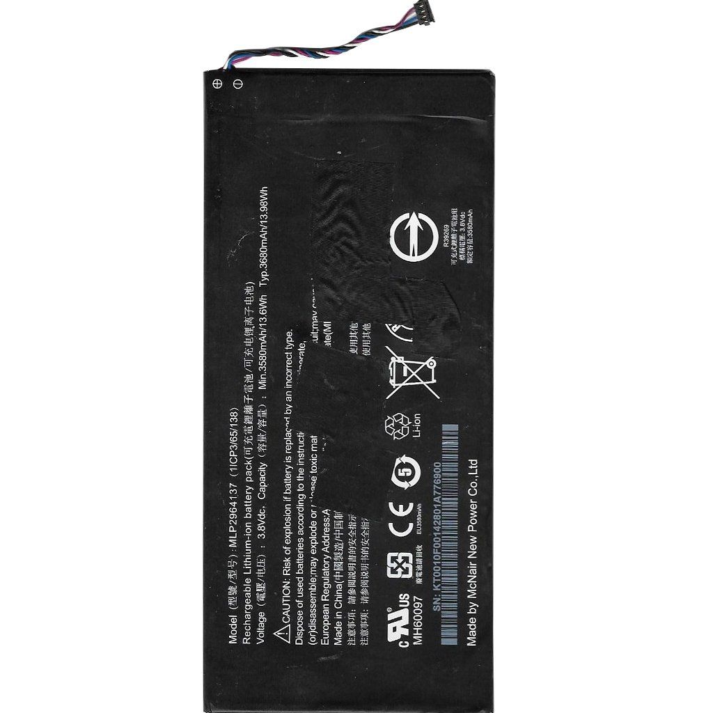 TTBAT-TB-039 Kodlu 3.7v 3680mAh Batarya Pil