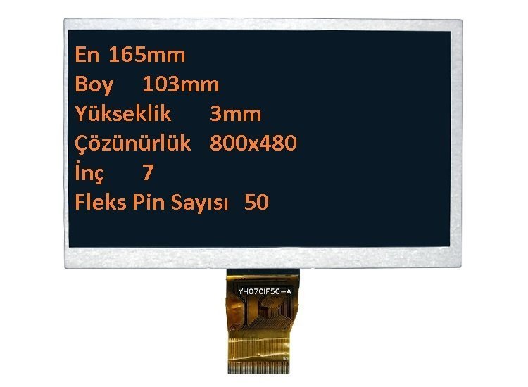 Piranha Joy Tab 7.0 İçin 7 İnç LCD Panel