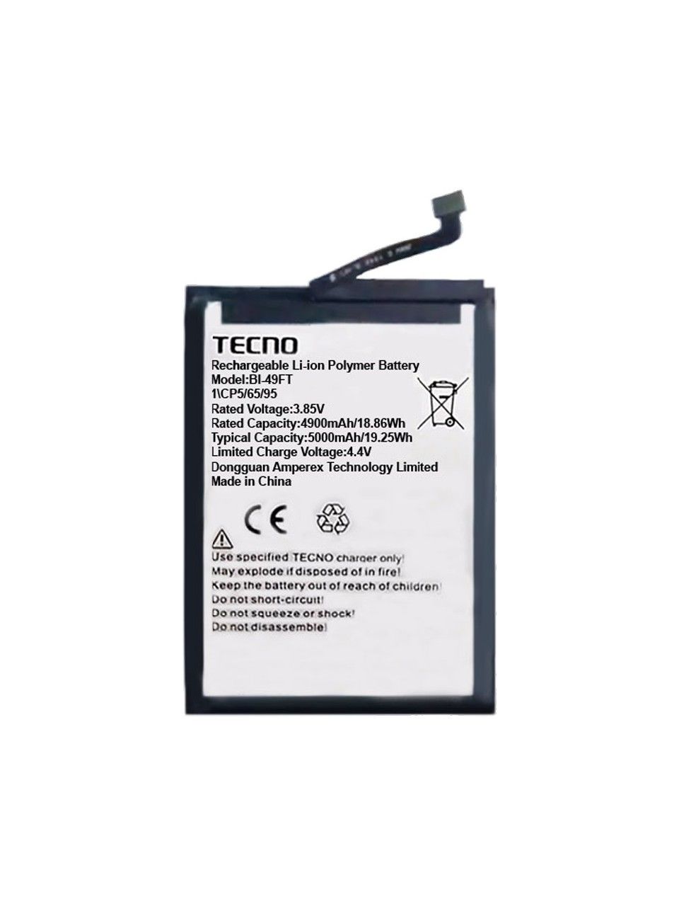 Tecno Spark 10 Batarya Pil