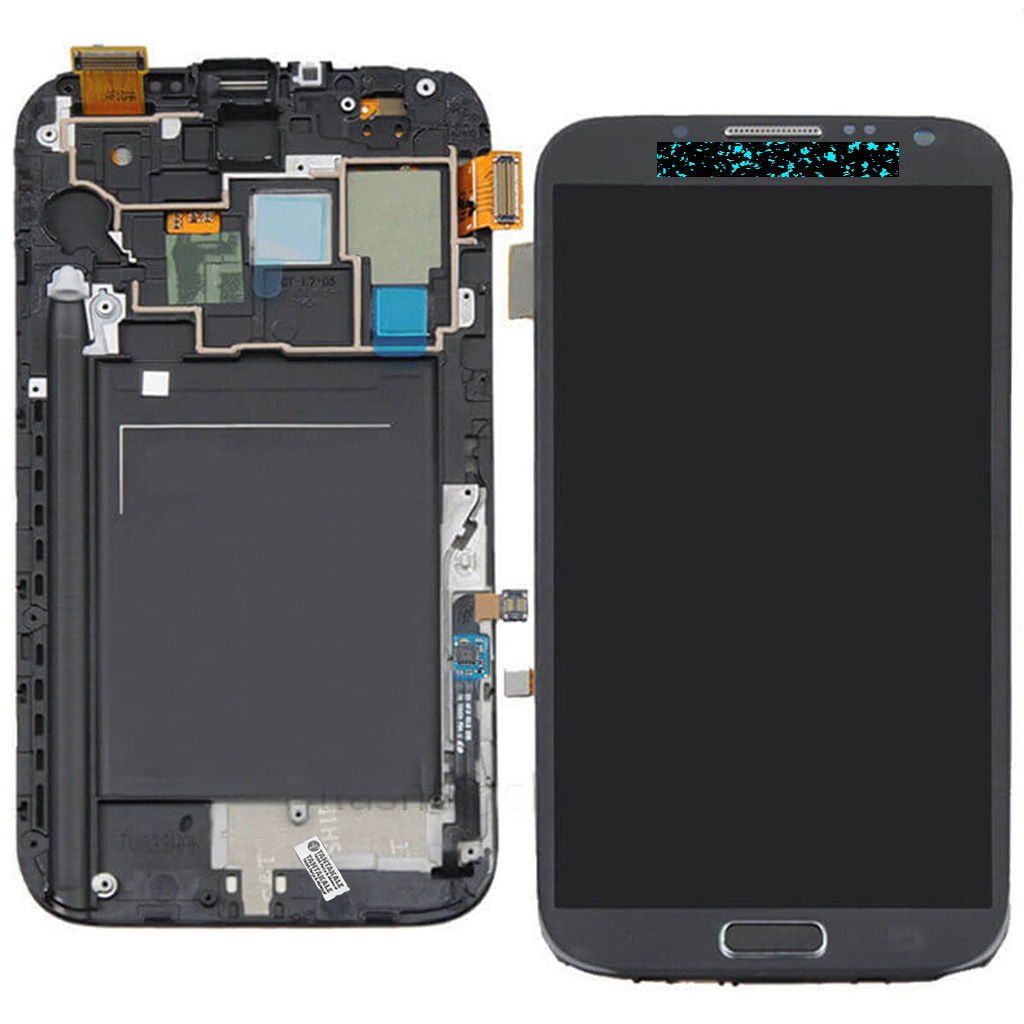 Samsung Galaxy Note 2 GT-N7100 Lcd Ekran Dokunmatik Çıtalı Gri