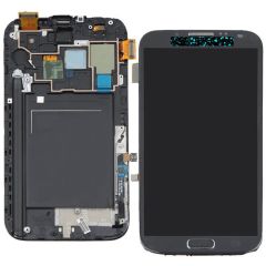 Samsung Galaxy Note 2 GT-N7100 Lcd Ekran Dokunmatik Çıtalı Gri