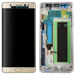 Samsung Galaxy Note7 SM-N930 Lcd Ekran Dokunmatik Çıtalı Gold