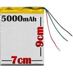 TYPBAT-TB-071 5000mAh 3.7v Batarya Pil - 3 Kablolu