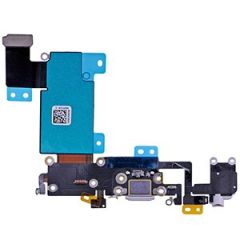 İphone 6S Plus Şarj Soketi Kulaklık Mikrofon Film Bordu Gri