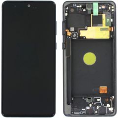 Samsung Galaxy Note 10 Lite SM-N770 Lcd Ekran Dokunmatik Çıtalı Siyah
