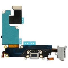 İphone 6 Plus Şarj Soketi Kulaklık Mikrofon Film Bordu Gri