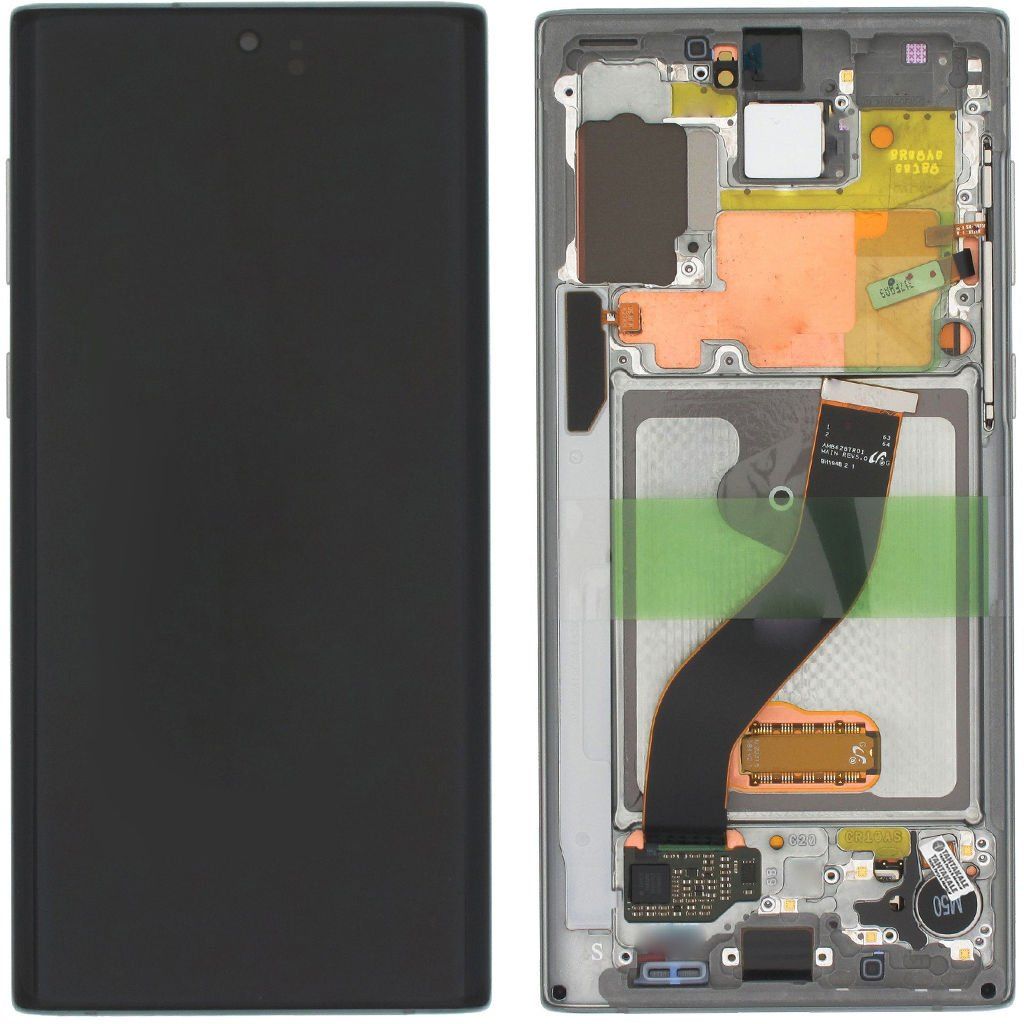 Samsung Galaxy Note 10 SM-N970 Lcd Ekran Dokunmatik Çıtalı Gri