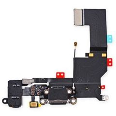İphone 5S Şarj Soketi Kulaklık Mikrofon Film Bordu Siyah