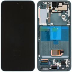 Samsung Galaxy S22 SM-S901 Lcd Ekran Dokunmatik Çıtalı Yeşil
