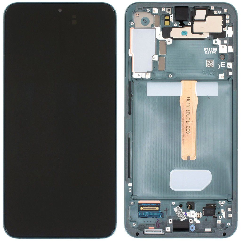 Samsung Galaxy S22 Plus SM-S906 Lcd Ekran Dokunmatik Çıtalı Yeşil