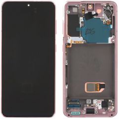 Samsung Galaxy S21 5G SM-G991 Lcd Ekran Dokunmatik Çıtalı Mor