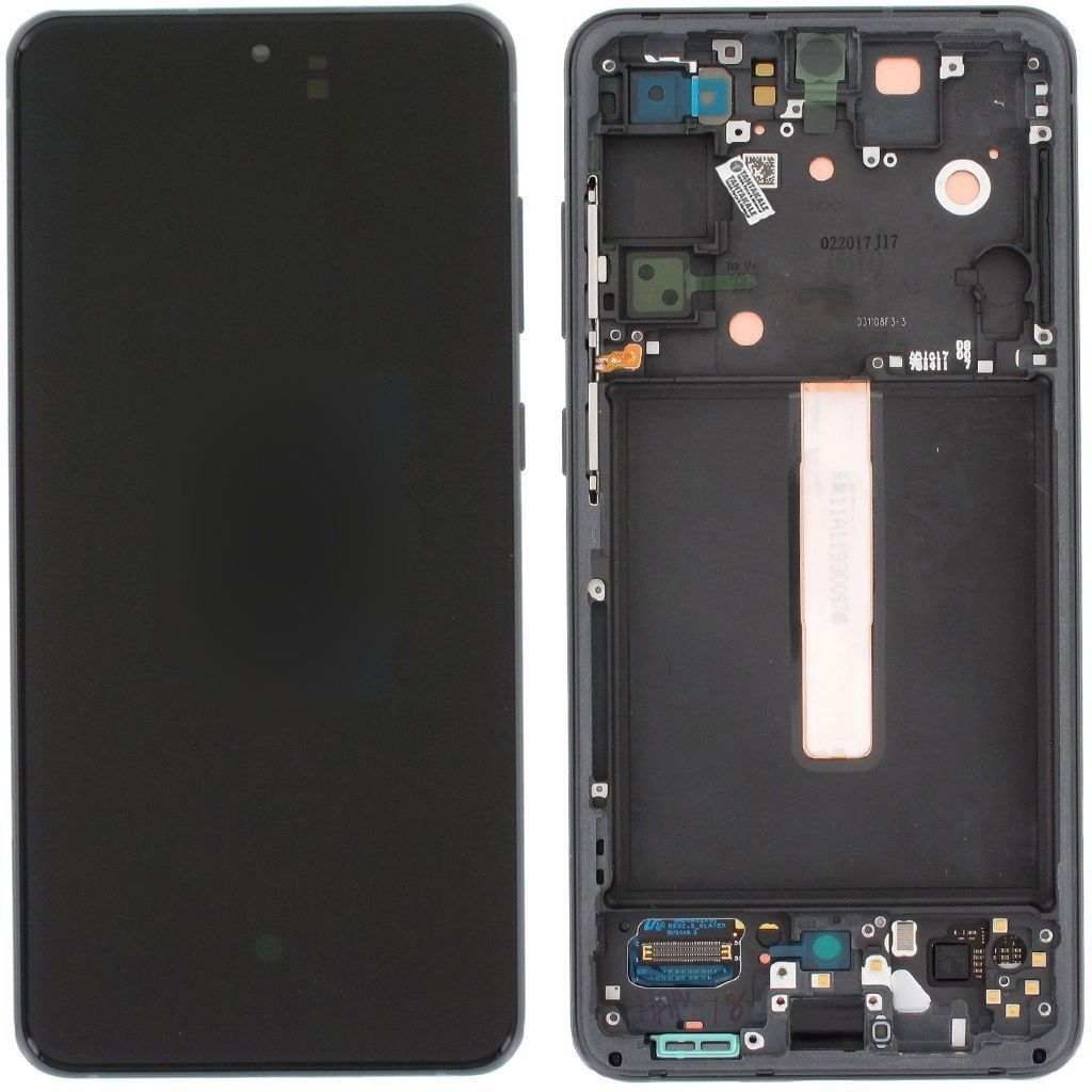 Samsung Galaxy S21 FE 5G SM-G990 Lcd Ekran Dokunmatik Çıtalı Gri