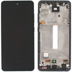 Samsung Galaxy A52s 5G SM-A528 Lcd Ekran Dokunmatik Çıtalı Siyah