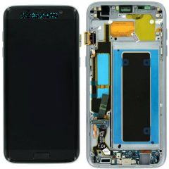 Samsung Galaxy S7 Edge SM-G935 Lcd Ekran Dokunmatik Çıtalı Siyah